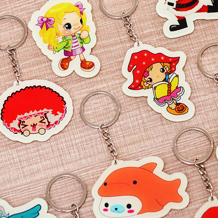 オリジナル蓄光アクリルキーホルダー