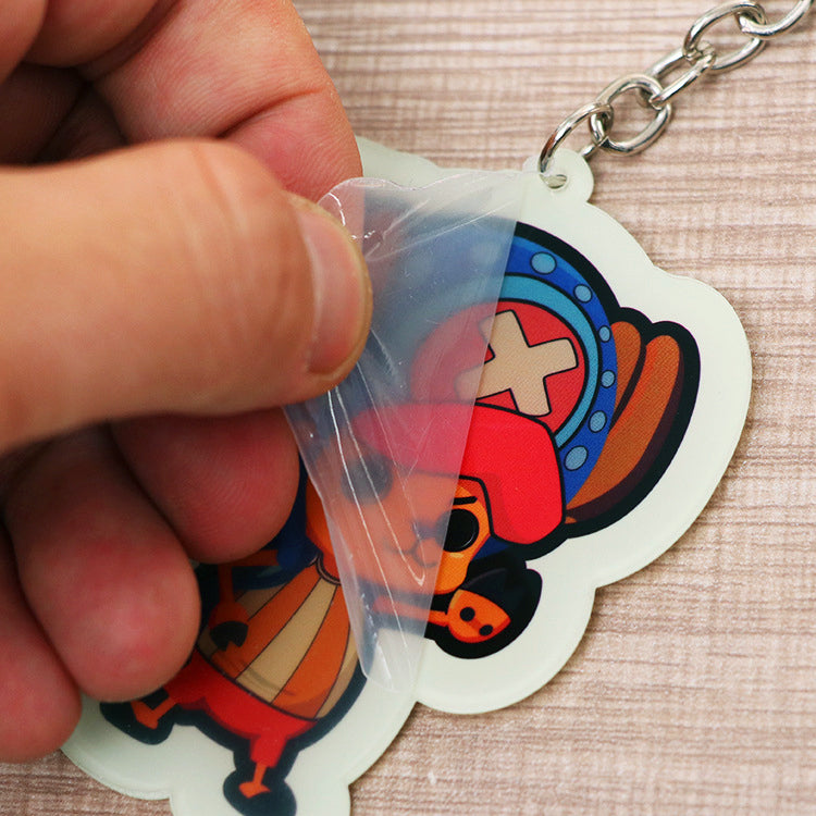 オリジナル蓄光アクリルキーホルダー